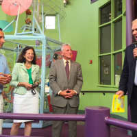 <p>Norwalk Superintendent of Schools Steven J. Adamowski at right joined by State Sen. Bob Duff, State Rep. Gail Lavielle and Norwalk Mayor Harry Rilling at Stepping Stones Museum for Children.</p>