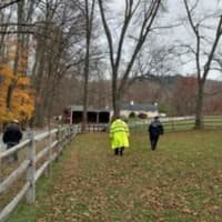 <p>State police search 300-acre Windswept Farm on Tuesday.</p>