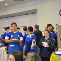 <p>Ardsley police are investigating the fundraising efforts of Shivonie Deokaran and her family, including this dinner from November with the high school&#x27;s football team.</p>