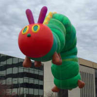 <p>The Very Hungry Caterpillar ballon takes part in the UBS Parade Spectacular.</p>