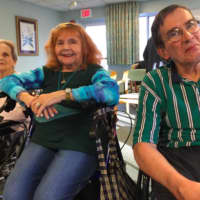 <p>Smith House residents, from left, Sally Olive, June Stefanek and Preston Hall, welcomed the news that Smith House nursing home will remain open.</p>