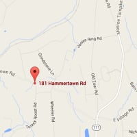 <p>A fire destroyed a historic home at  181 Hammertown Road in Monroe.</p>