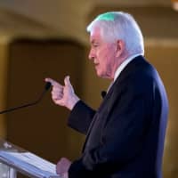 <p>Tom Donohue, CEO, US Chamber of Commerce, speaks at the Westchester County Association&#x27;s Fall Leadership Dinner.</p>