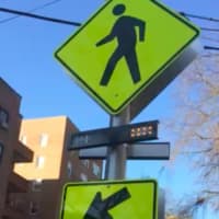 Flashing Crosswalk Debuts on E. Hartsdale Avenue 