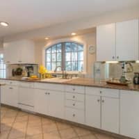 <p>A beautiful kitchen is included at the home at 266 Umpawaug Road.</p>