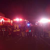 <p>Oradell &amp; Paramus firemen meet up for annual holiday photo.</p>