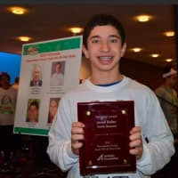 <p>Jared Heller, 14, of Somers, the Jingle Bell Run Youth Honoree, raised more than $10,000 for the cause.</p>