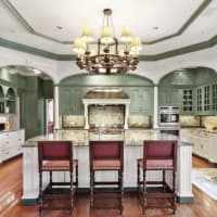 <p>The spacious kitchen is perfect for cooking for large groups.</p>