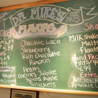 <p>Ice Cream flavors at Dr. Mike&#x27;s Ice Cream.</p>