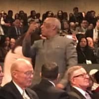 <p>Charles Barron, an outspoken Democrat from Brooklyn, stood from his seat in the joint session of the Senate and Assembly and shouted at Gov. Andrew Cuomo.</p>