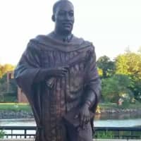 <p>The Martin Luther King Jr. statue in Hackensack stands as a memorial to his memory.</p>