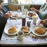 <p>Customers enjoy breakfast at Bob&#x27;s Diner in Brewster.</p>