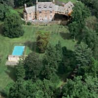 <p>An aerial view of the property, which includes 19 acres.</p>