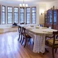 <p>Gorgeous views of the nearby Hudson River are found in every room in the house.</p>