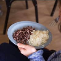 <p>Some students ate rice and beans.</p>