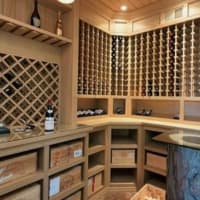 <p>The new addition includes a wine cellar.</p>