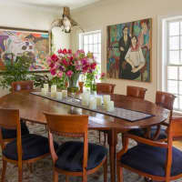 <p>The home features a beautiful dining room.</p>
