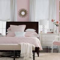 <p>Here, the rose-colored bedding was our catalyst for a serene and soothing bedroom. With a color this lovely, all you need to create a bit of balance is lots of crisp white accessories.</p>