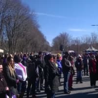 <p>Walkway over the Hudson march to celebrate International Woman&#x27;s Day</p>