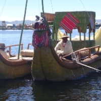 <p>&quot;We took a boat trip to Lake Titicaca and the floating reed islands, made and re-made from the totora , a cattail reed, and the home of the Uros tribe.&quot;</p>