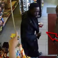 <p>Bridgeport Police are looking for this man in connection with a robbery at the Citgo gas station in Bridgeport.</p>