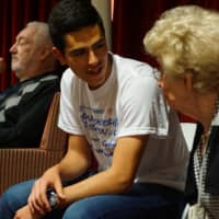 <p>Visiting Israeli students from Bergen County&#x27;s twin city of Nahariya visited the Jewish Home Assisted Living and played a game of Israel Jeopardy.</p>