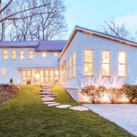 <p>40 Arrowhead Way, a contemporary home in the exclusive Darien enclave of Tokeneke, is on the market for $3.975 million.</p>
