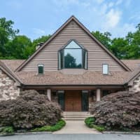 <p>The home at 22 Davis Drive in Armonk features one of the most unusual architectural properties in Westchester County.</p>