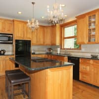 <p>The kitchen at 1 Apple Mill Lane in North Salem.</p>