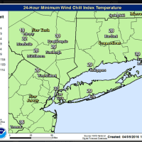 <p>A look at wind chills Tuesday and Tuesday night.</p>