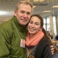 <p>Zoe Butchen, right, of Ridgefield, with her father Jeff, is closing in on her goal of reaching $100,000 for Parkinson&#x27;s Disease and the Michael J. Fox Foundation.</p>