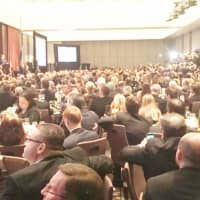 <p>About 1,000 Republicans packed the state GOP&#x27;s annual fundraising dinner at the Grand Hyatt Hotel in midtown Manhattan on Thursday night, hearing speeches from all three presidential candidates.</p>
