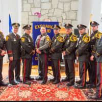 <p>Ridgefield Police Officer Mark Caswell was honored April 21 as the Ridgefield Police Department&#x27;s Officer of the Year for 2015.</p>