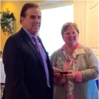 <p>Schmidt with CASL Awards Chair Jackie Galante.</p>