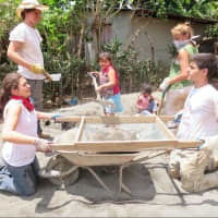 <p>A group of students and staff from Fox Lane High School in Bedford helping to build a home in Nicaragua.</p>