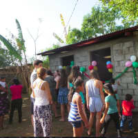 <p>A brand new home that was built by students and staff through the Bridges to Community organization.</p>