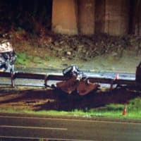 <p>Two people were killed in an overnight crash on Route 8 in Shelton.</p>