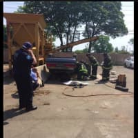 <p>Stratford Emergency Medical Services and the Stratford Fire Department  conduct joint training exercises in extricating people during motor vehicle accidents.</p>