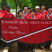 <p>Emerson Junior/Senior High School&#x27;s marching band readies for the Memorial Day Parade in Washington D.C.</p>
