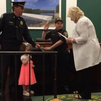 <p>Humberto Portal is sworn is as Garfield Police &quot;Chief For a Day.&quot;</p>