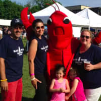 <p>Black Rock neighbors enjoy a recent Black Rock Day with Larry the Lobster.</p>