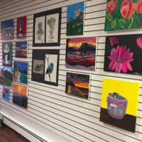<p>Students displayed their best artwork during a recent exhibit.</p>