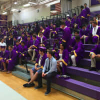 <p>Waiting is the hardest part. Some members of Westhill High School&#x27;s Class of 2016 waiting in the school gym before the graduation ceremony Wednesday.</p>