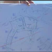 <p>Construction site plan for Danbury&#x27;s first unleashed dog park, to be built at 76 Miry Brook Road</p>