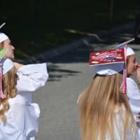 <p>Several of Somers High School&#x27;s 2016 graduates chose to decorate their mortarboards.</p>