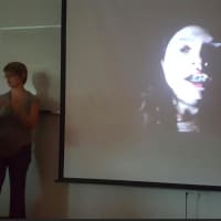 <p>One of the art projects of Sarah Goetz, who gave a presentation at the Wilton Library</p>