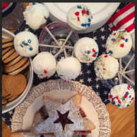 <p>Star shaped Linzer cookies are from DiMare Pastry in Riverside</p>