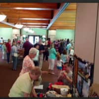 <p>People shopping at the 2015 Appalachian Craft Fair in Sherman</p>