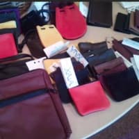 <p>Handmade purses for sale at the Appalachian Craft Fair in 2015</p>