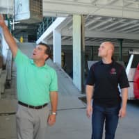<p>State Rep. Steve Stafstrom, left, and P.J. Pitcher of Redline Restorations tour the comany&#x27;s new facility in Bridgeport.</p>